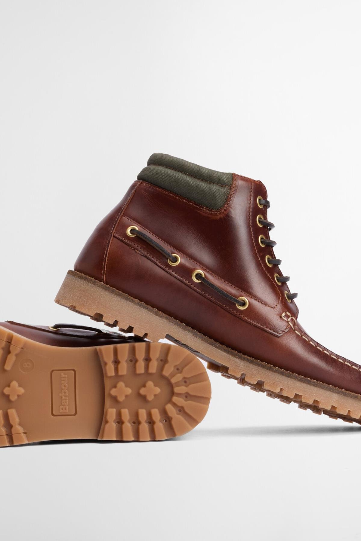 Barbour Tiller Moccasin Bot BR71 Mahogany
