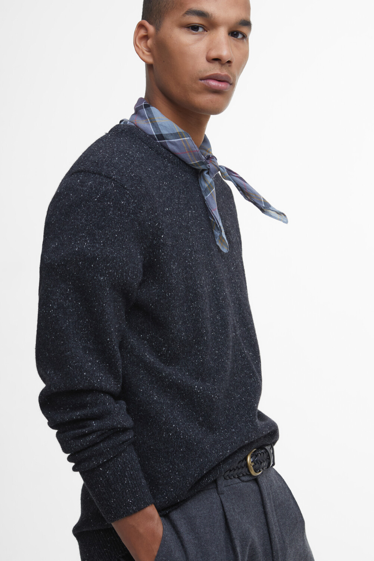 Barbour Tisbury Crew Kazak BK31 Black