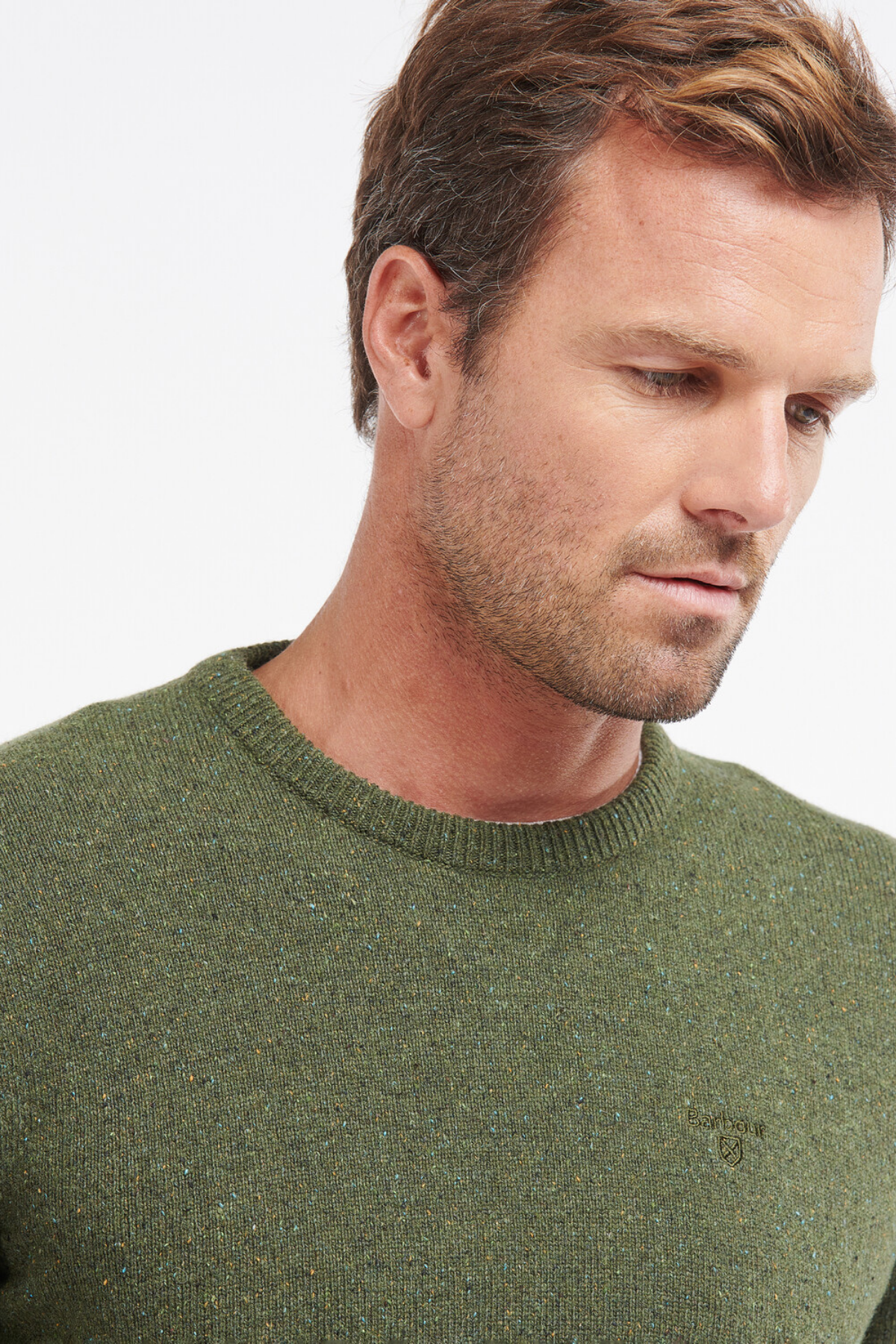 Barbour Tisbury Crew Kazak GN91 Forest Green