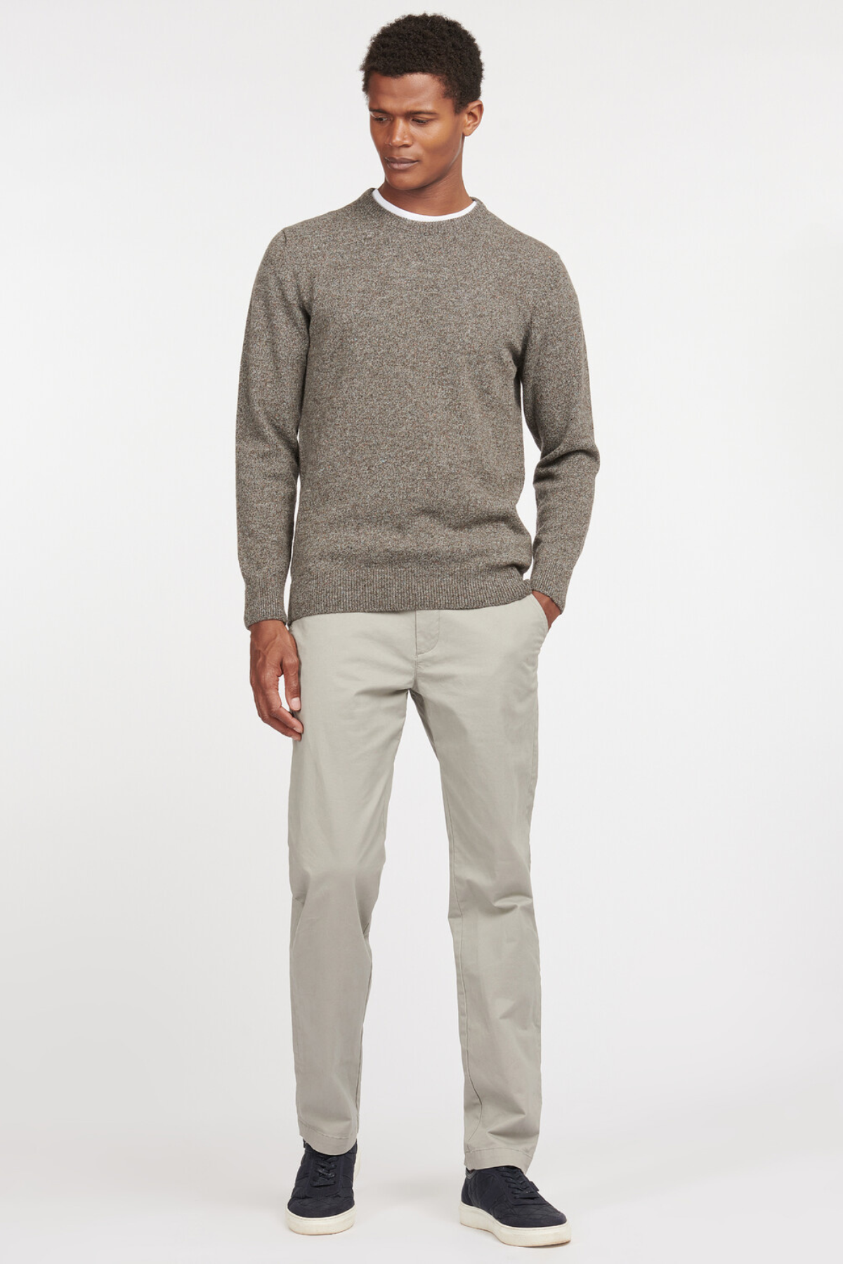 Barbour Tisbury Crew Kazak GY78 Fog