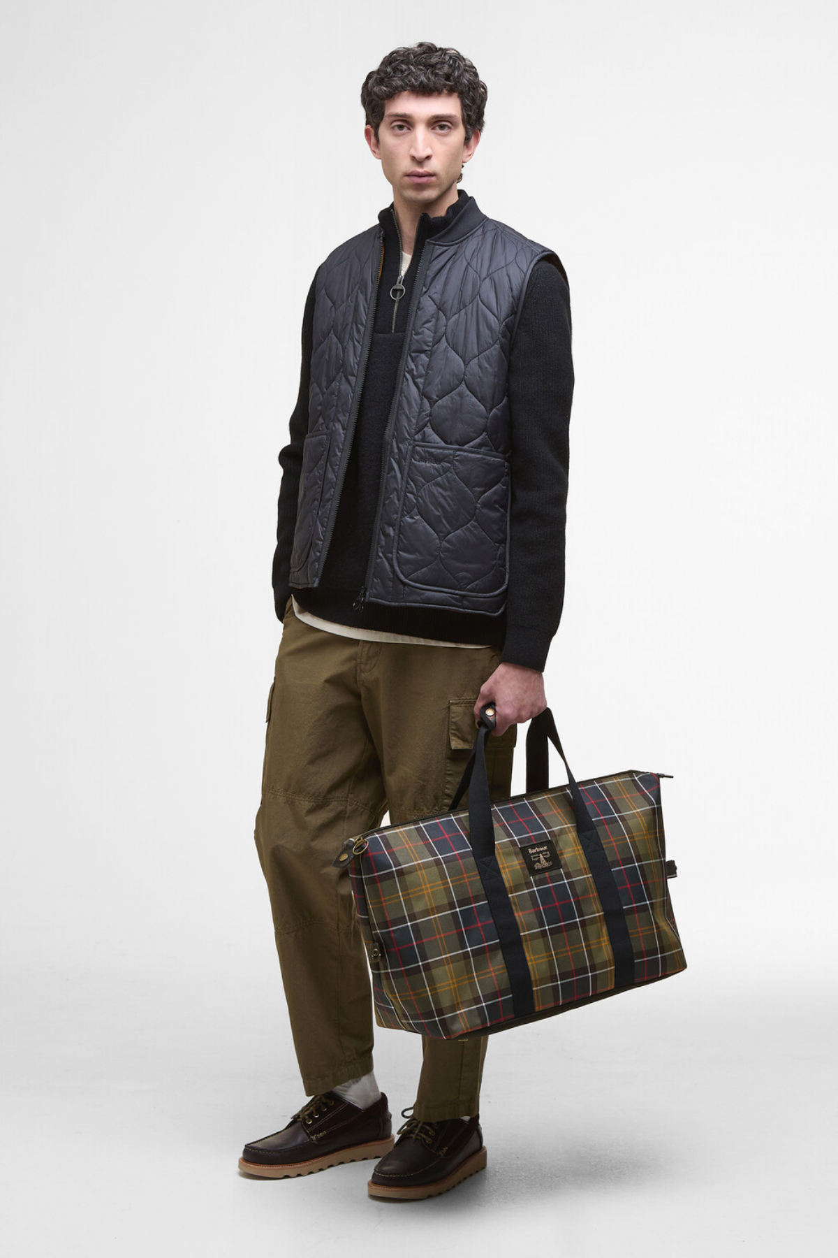 Barbour Torridon Tartan Carry Kol Çanta TN11 Classic Tartan