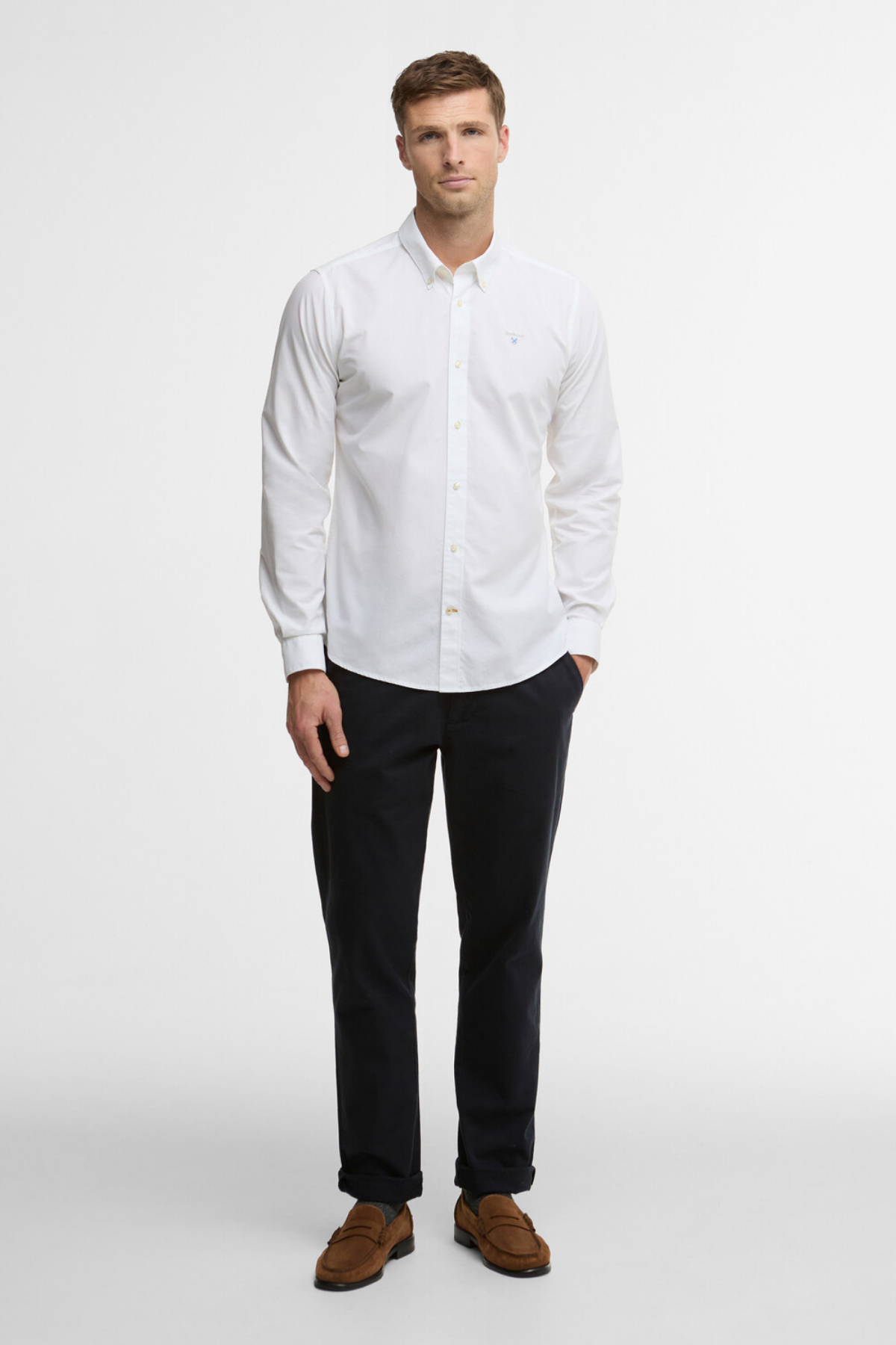 Barbour Treeport Poplin L/S Gömlek WH11 Whıte