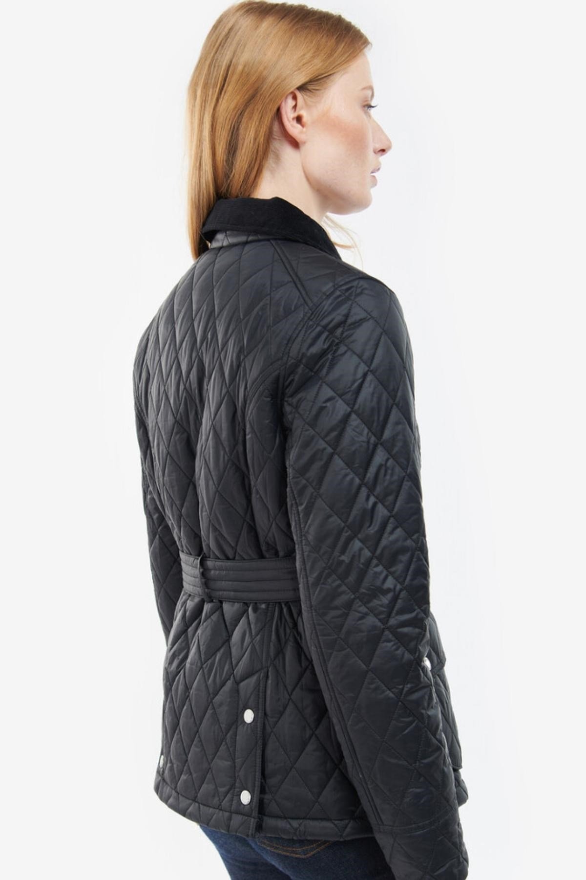 Barbour Trefoil Kadın Kapitone Ceket Black/Renaissance Floral