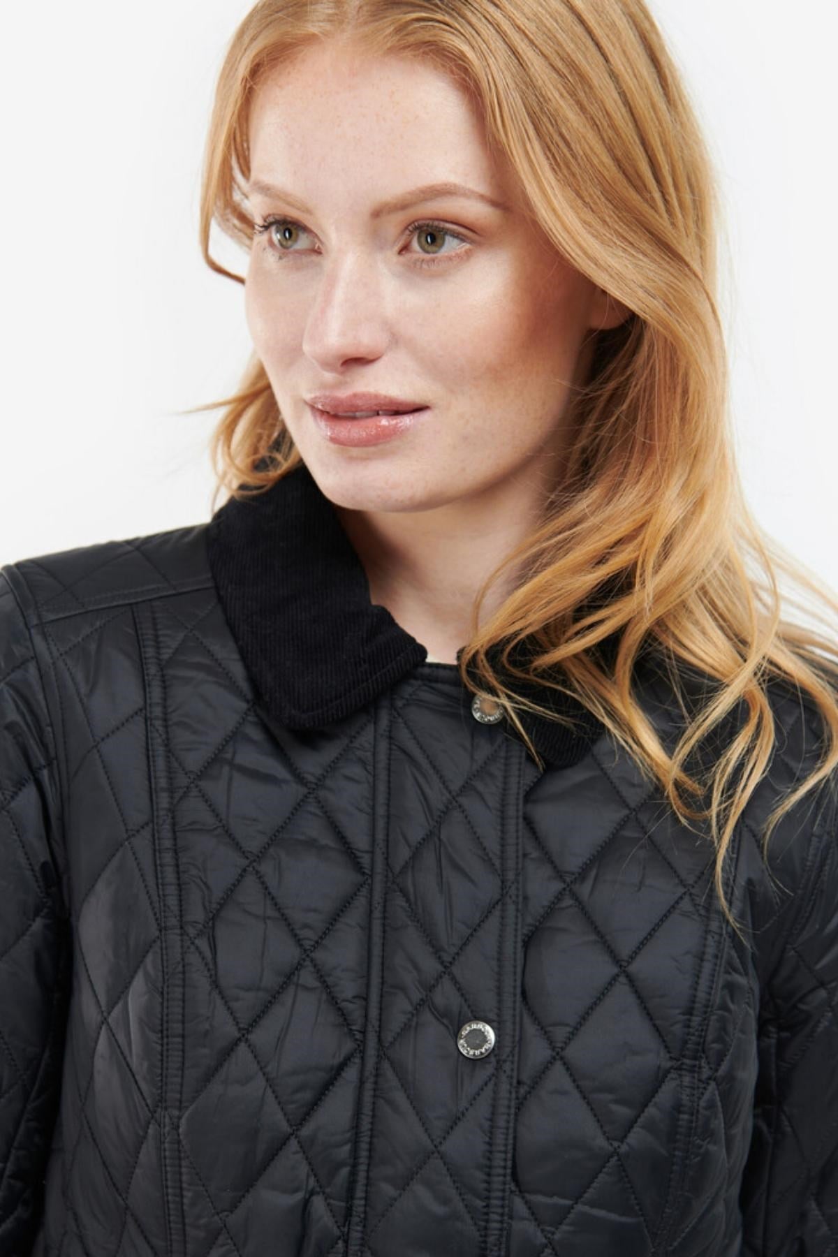 Barbour Trefoil Kadın Kapitone Ceket Black/Renaissance Floral
