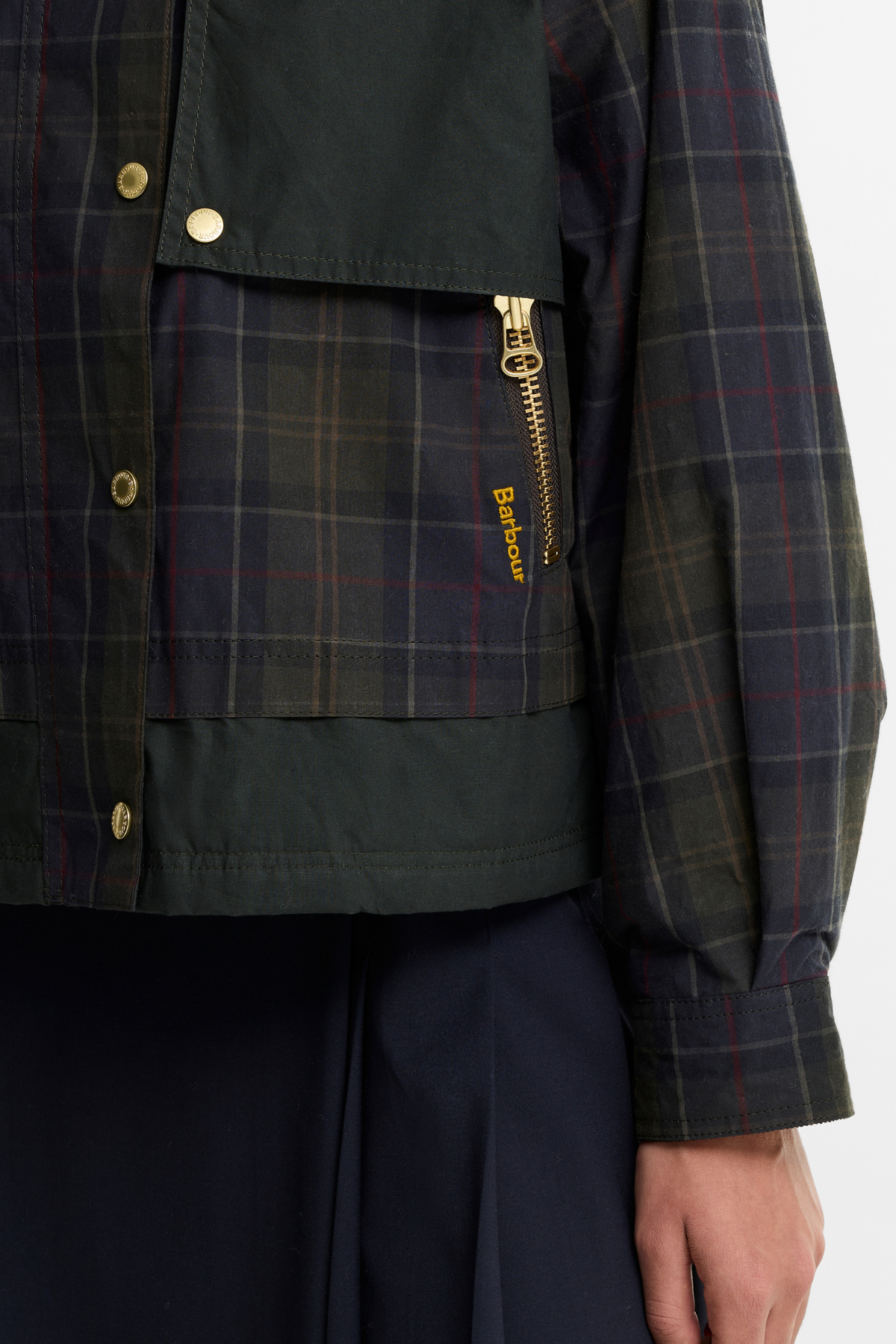 Barbour Truro Casual Ceket TN11 Shadow Classic Dk Fern Mixed Tartan
