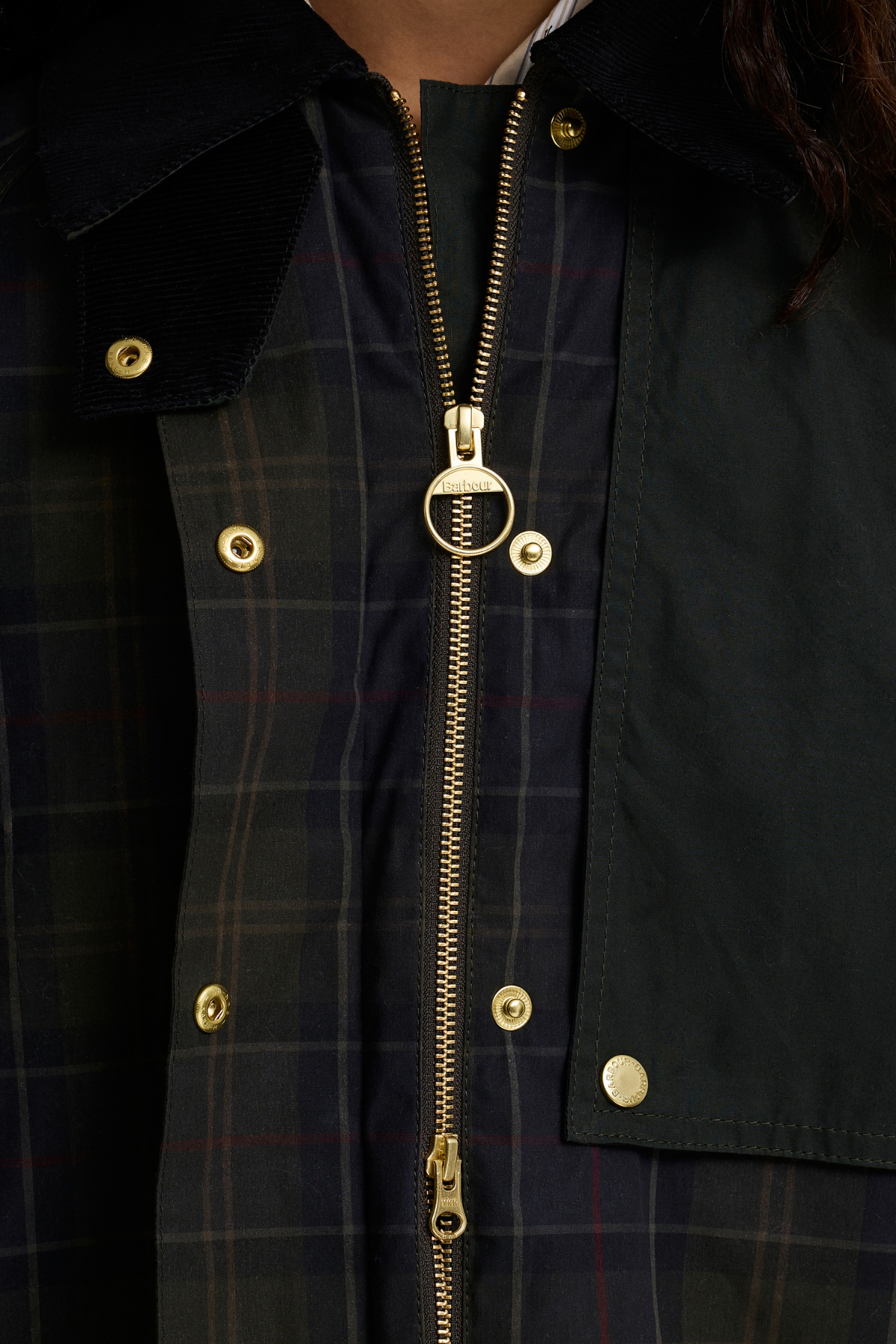 Barbour Truro Casual Ceket TN11 Shadow Classic Dk Fern Mixed Tartan