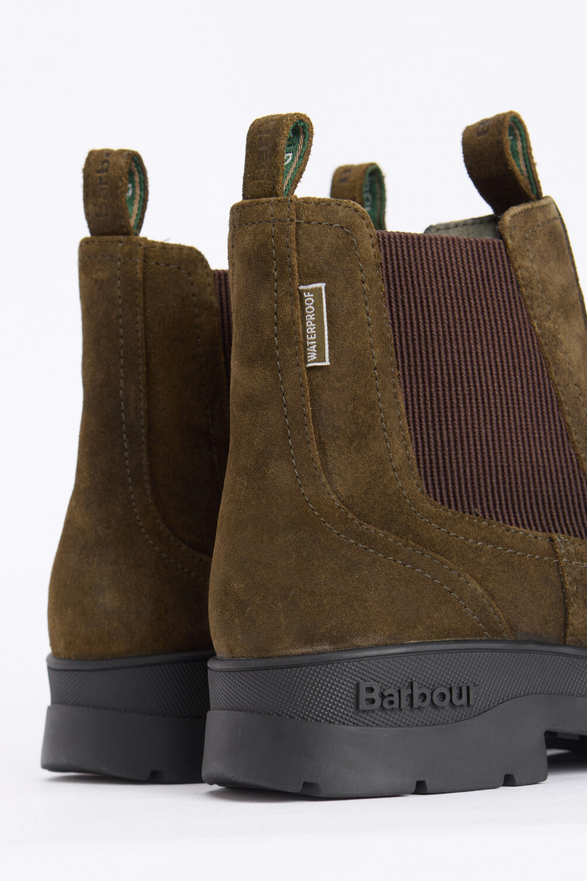 Barbour Turnbull Chelsea Bot OL77 Oiled Olive Suede