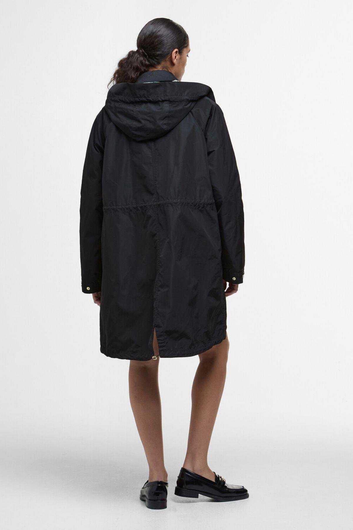 Barbour Una Showerproof Ceket BK11 Black/Ancient