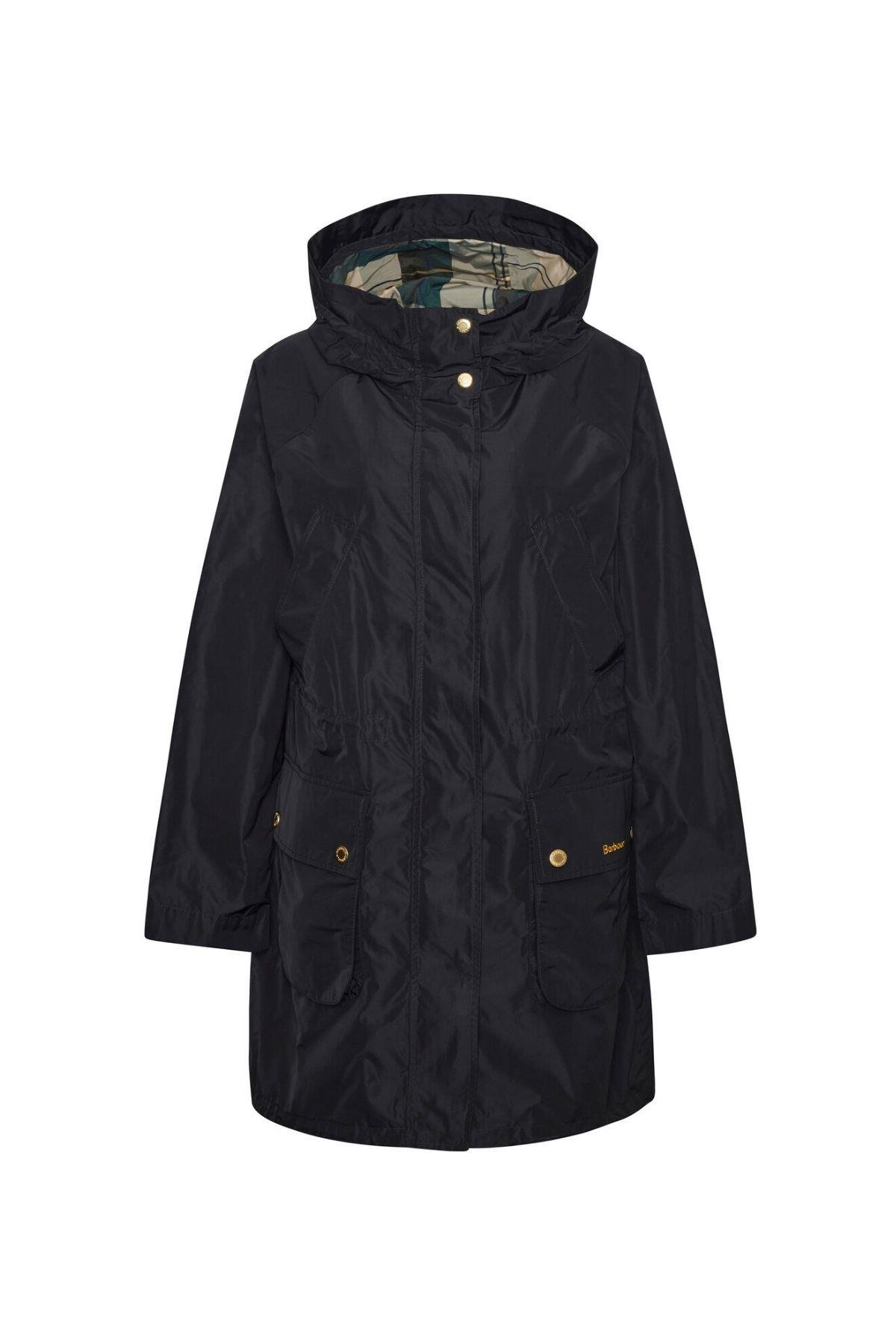 Barbour Una Showerproof Ceket BK11 Black/Ancient