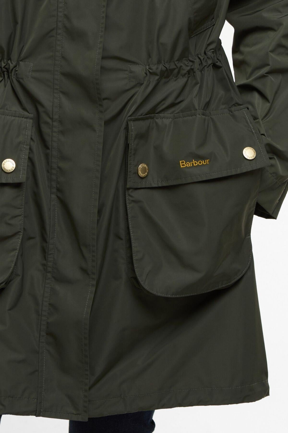 Barbour Una Showerproof Ceket OL51 Olive/Ancient Tartan