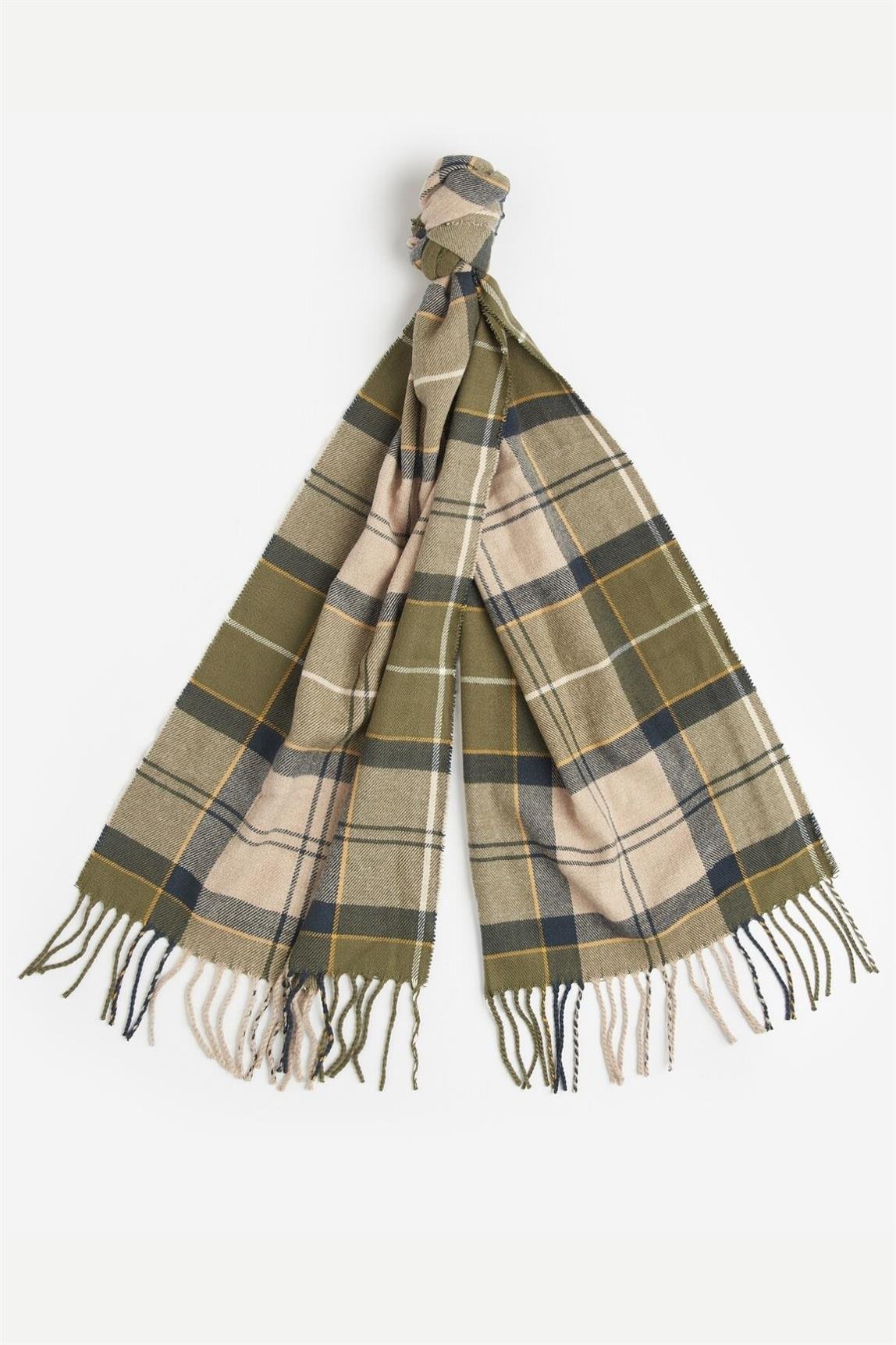 Barbour Unisex Galingale Tartan Atkı TN16 Forest Mist Tartan