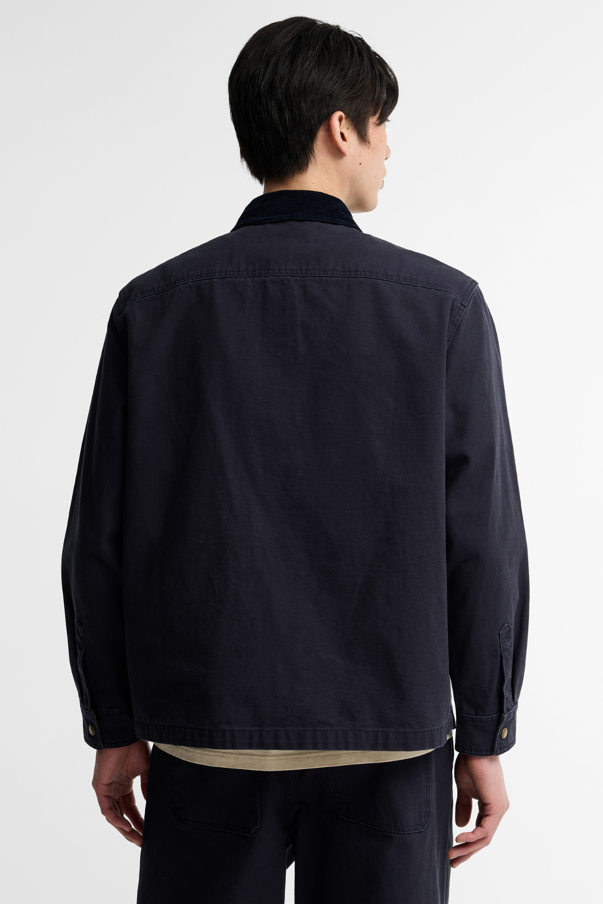 Barbour Ursula Oversize Canvas Dış Gömlek NY74 Dark Navy