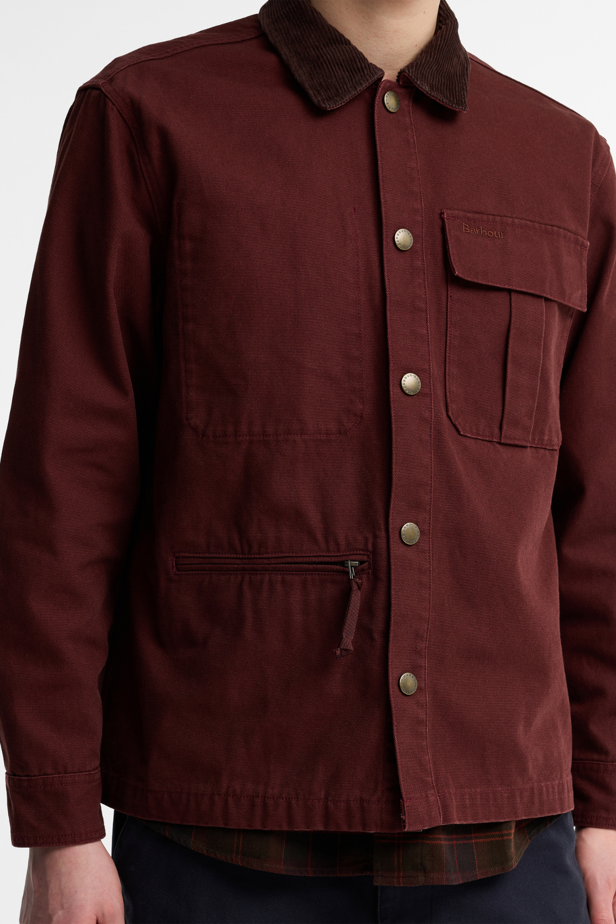 Barbour Ursula Oversize Canvas Dış Gömlek BR53 Chestnut