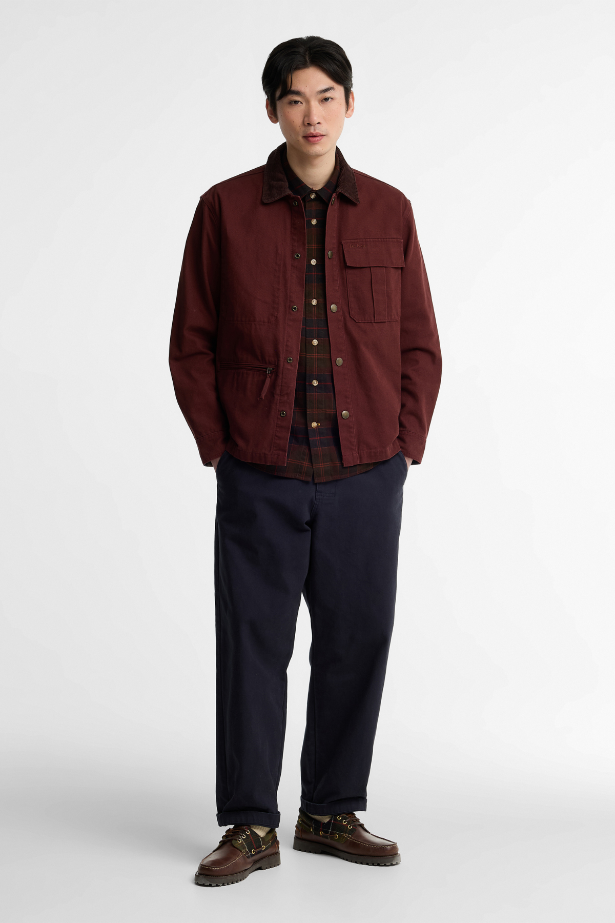 Barbour Ursula Oversize Canvas Dış Gömlek BR53 Chestnut