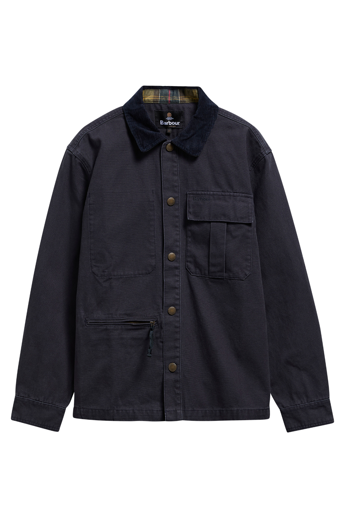 Barbour Ursula Oversize Canvas Dış Gömlek NY74 Dark Navy