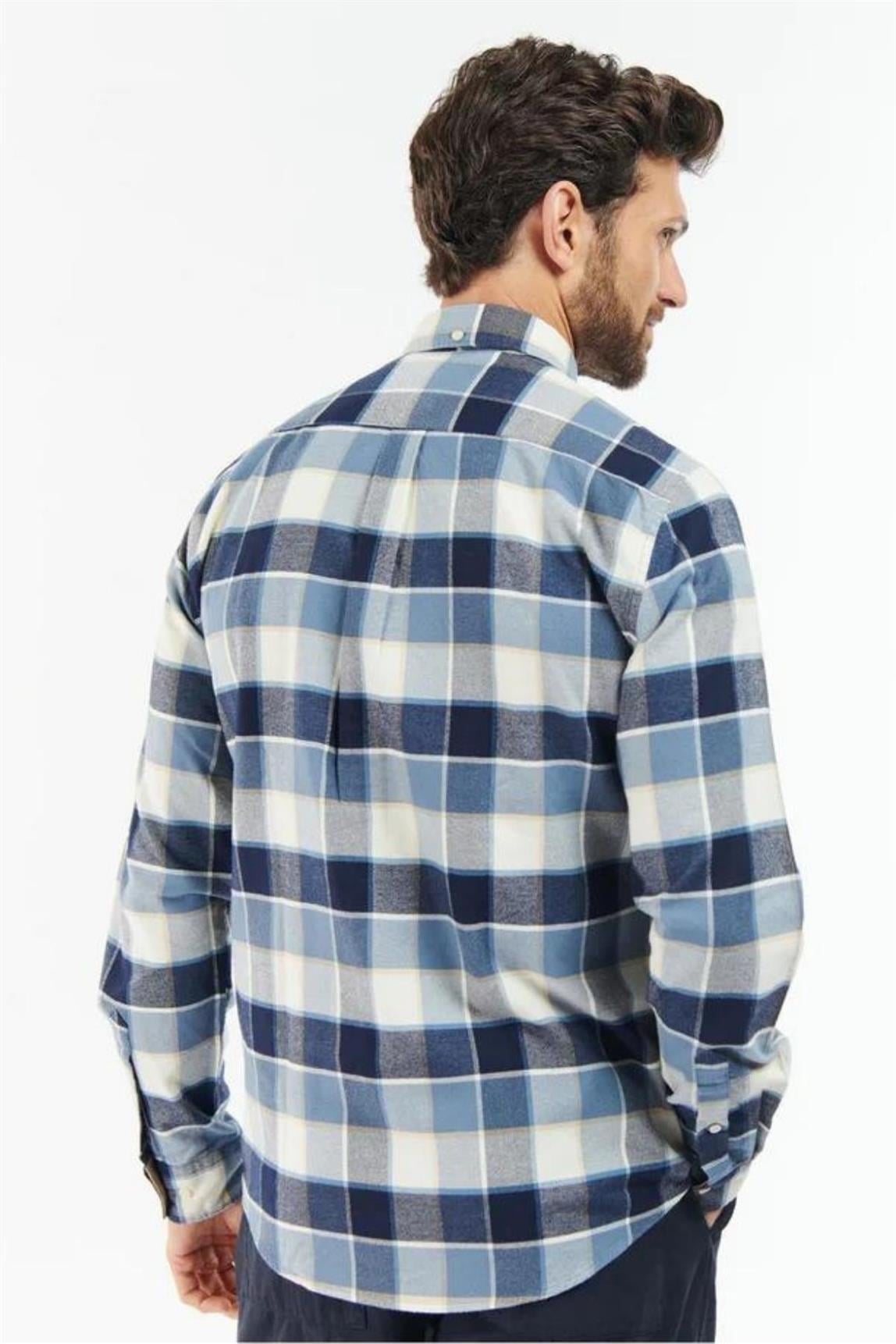 Barbour Valley Tailored Gömlek BL33 Blue