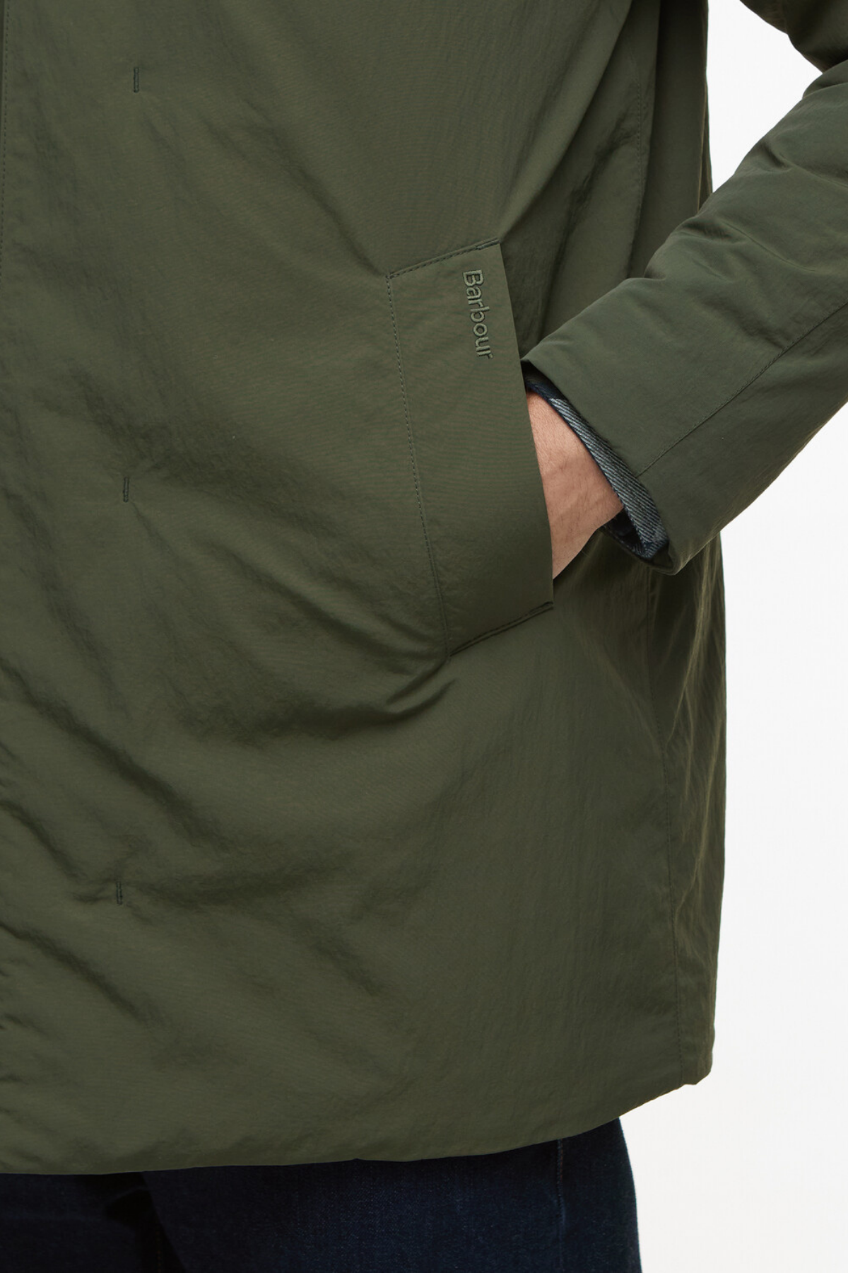 Barbour Wadded Lorden Showerproof Ceket OL72 Olive