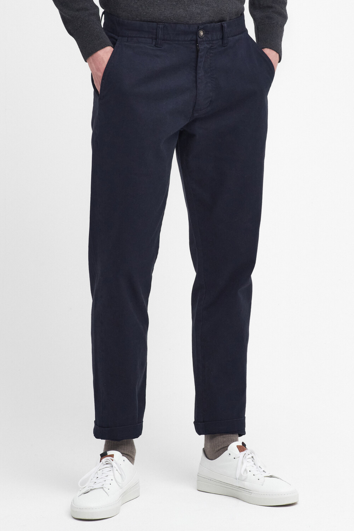 Barbour Washed Stretch Twill Fit Pantolon NY74 Dark Navy