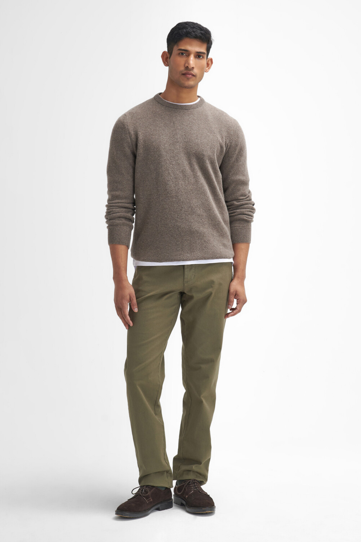 Barbour Washed Stretch Twill Fit Pantolon OL51 Olive