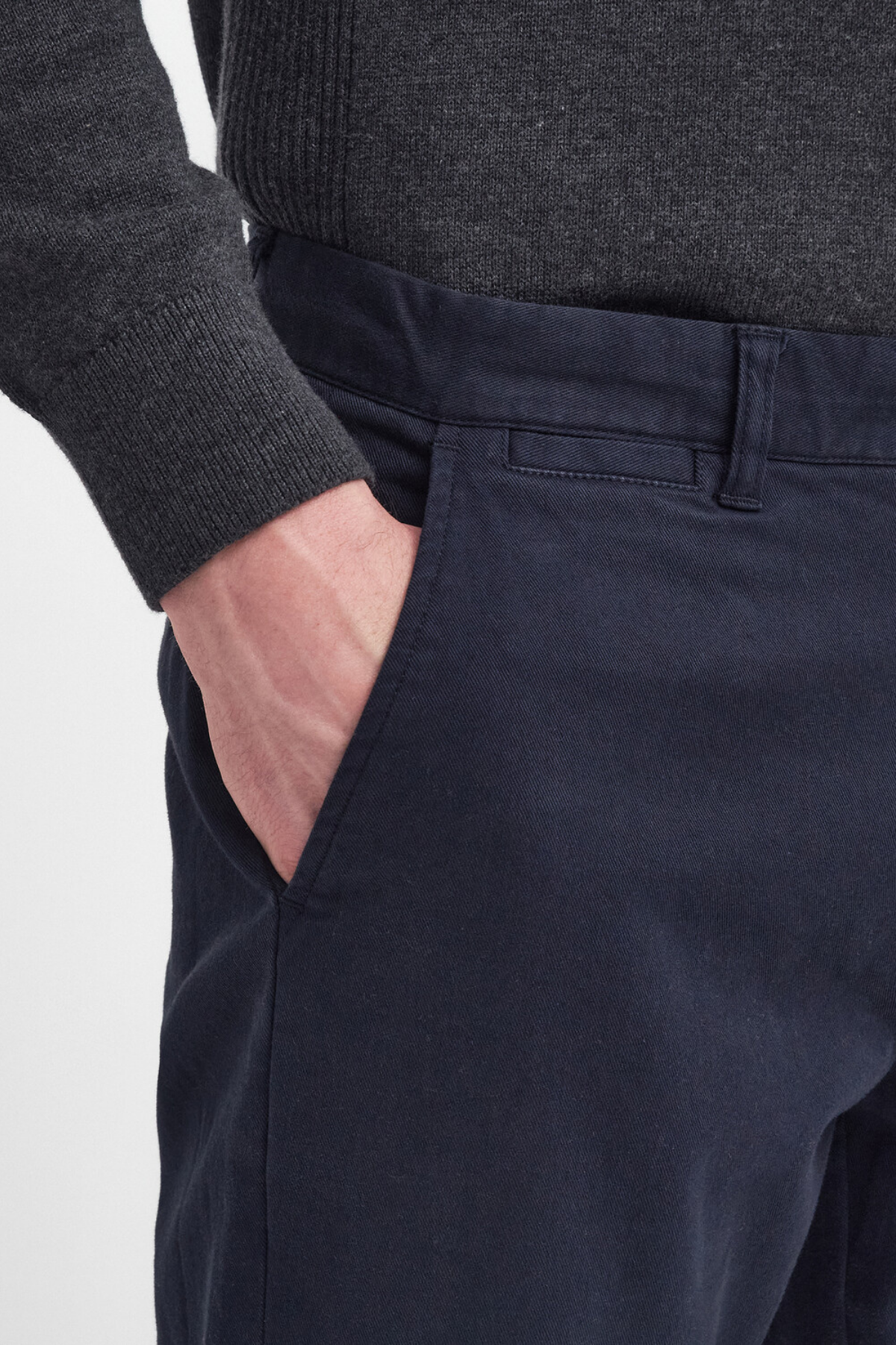 Barbour Washed Stretch Twill Fit Pantolon NY74 Dark Navy