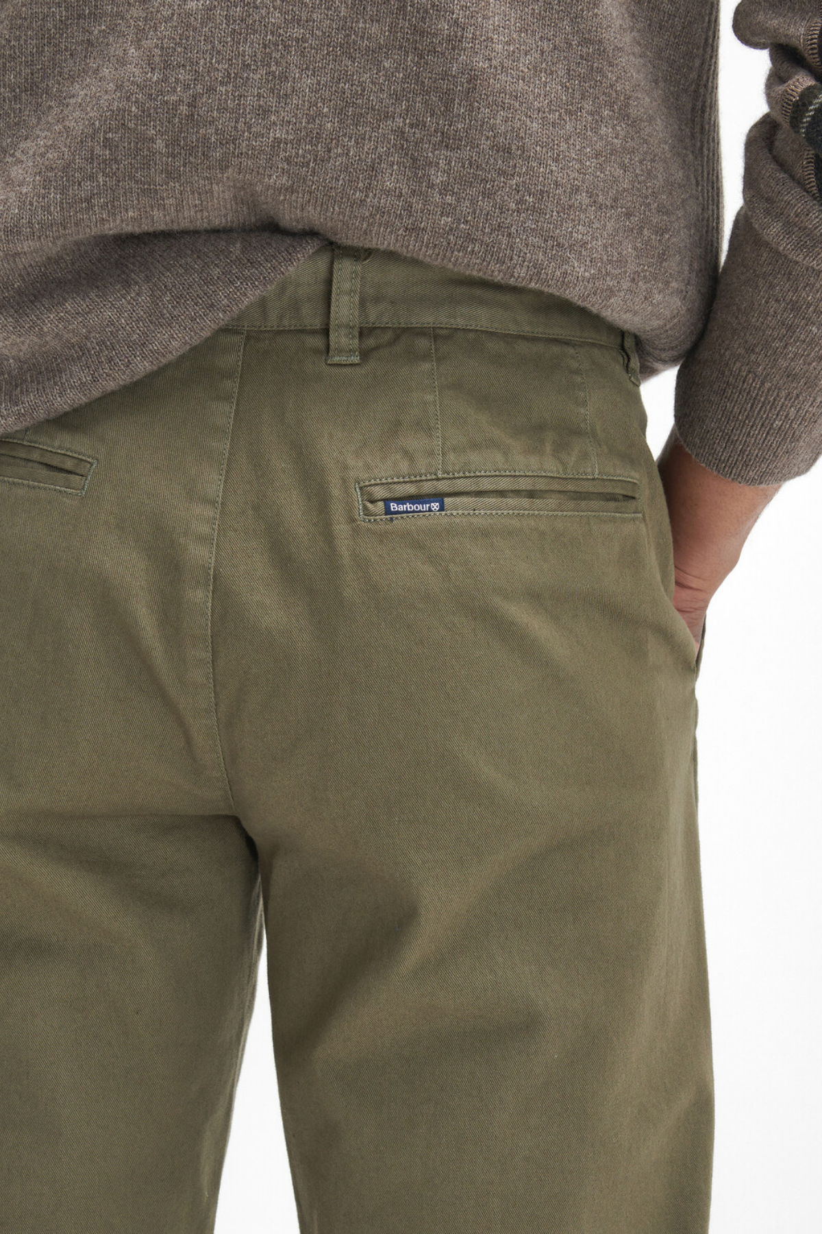 Barbour Washed Stretch Twill Fit Pantolon OL51 Olive