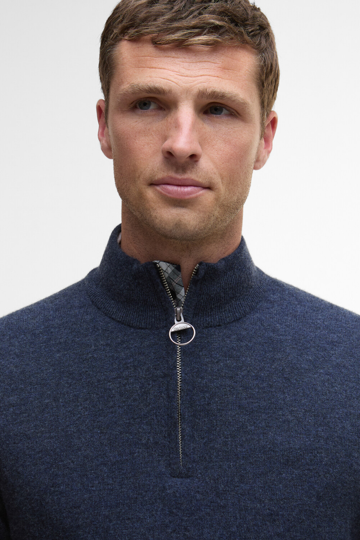 Barbour Waterbury Half Zip Kazak NY91 Navy
