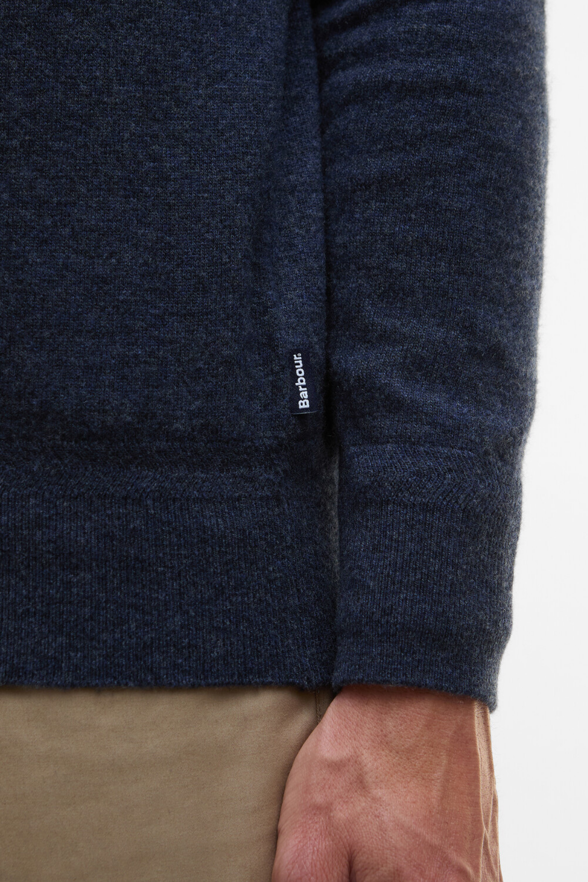 Barbour Waterbury Half Zip Kazak NY91 Navy