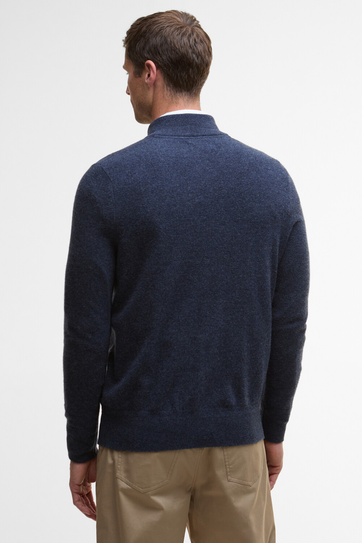 Barbour Waterbury Half Zip Kazak NY91 Navy