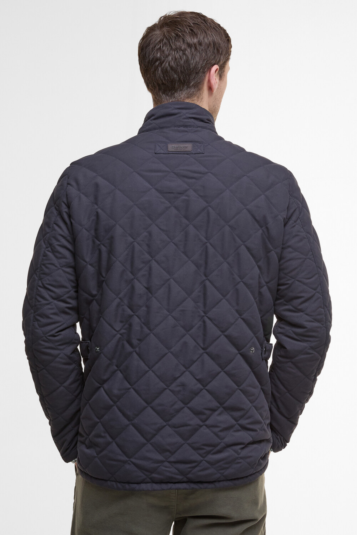 Barbour Waterproof Shoveler Kapitone Ceket NY91 Dark Navy/Rosemary Tartan
