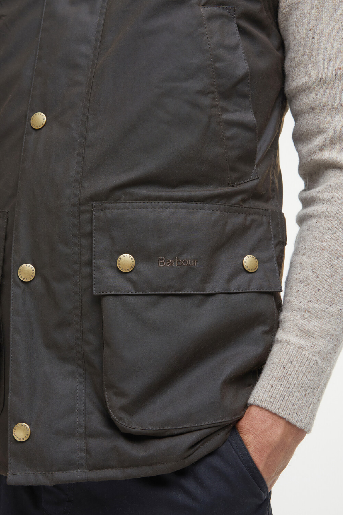 Barbour Westmorland Yağlı Yelek OL71 Olive