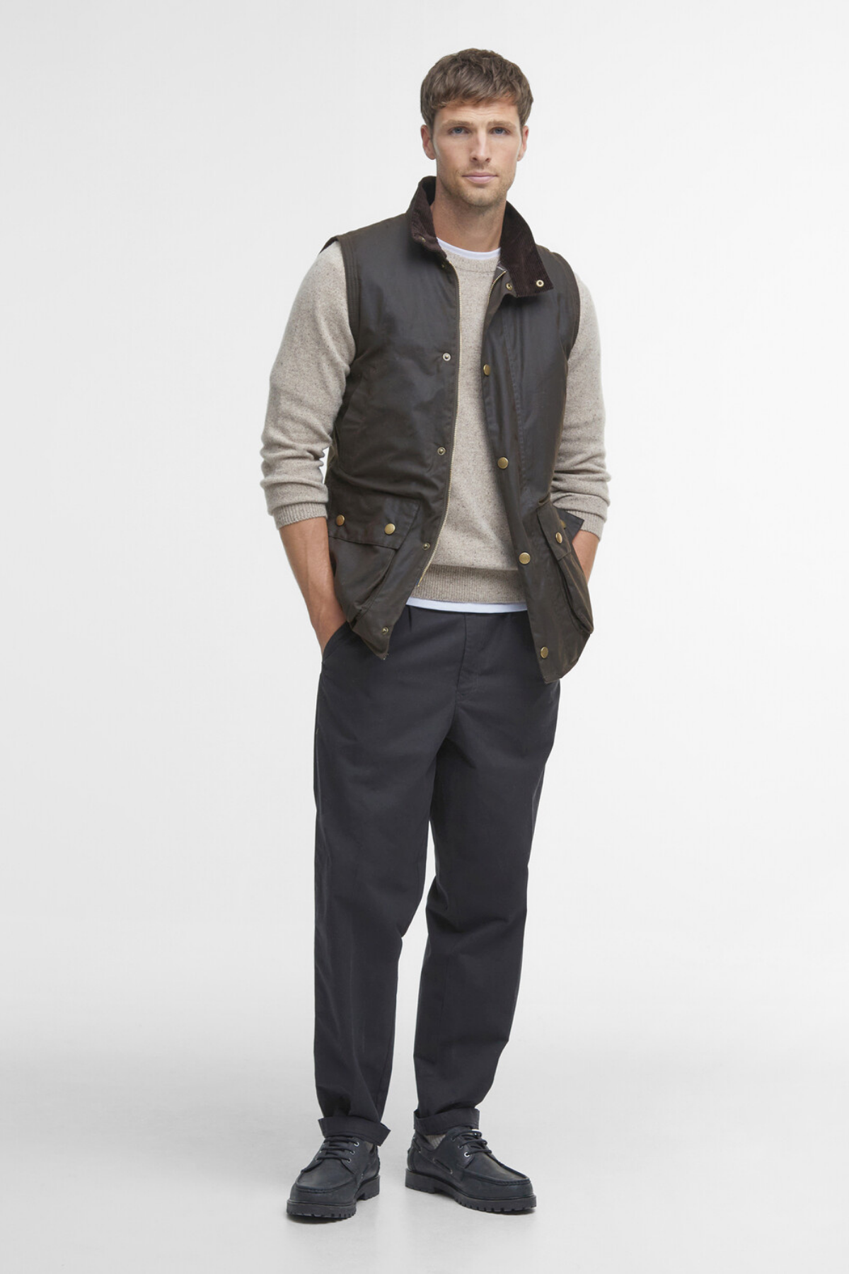 Barbour Westmorland Yağlı Yelek OL71 Olive