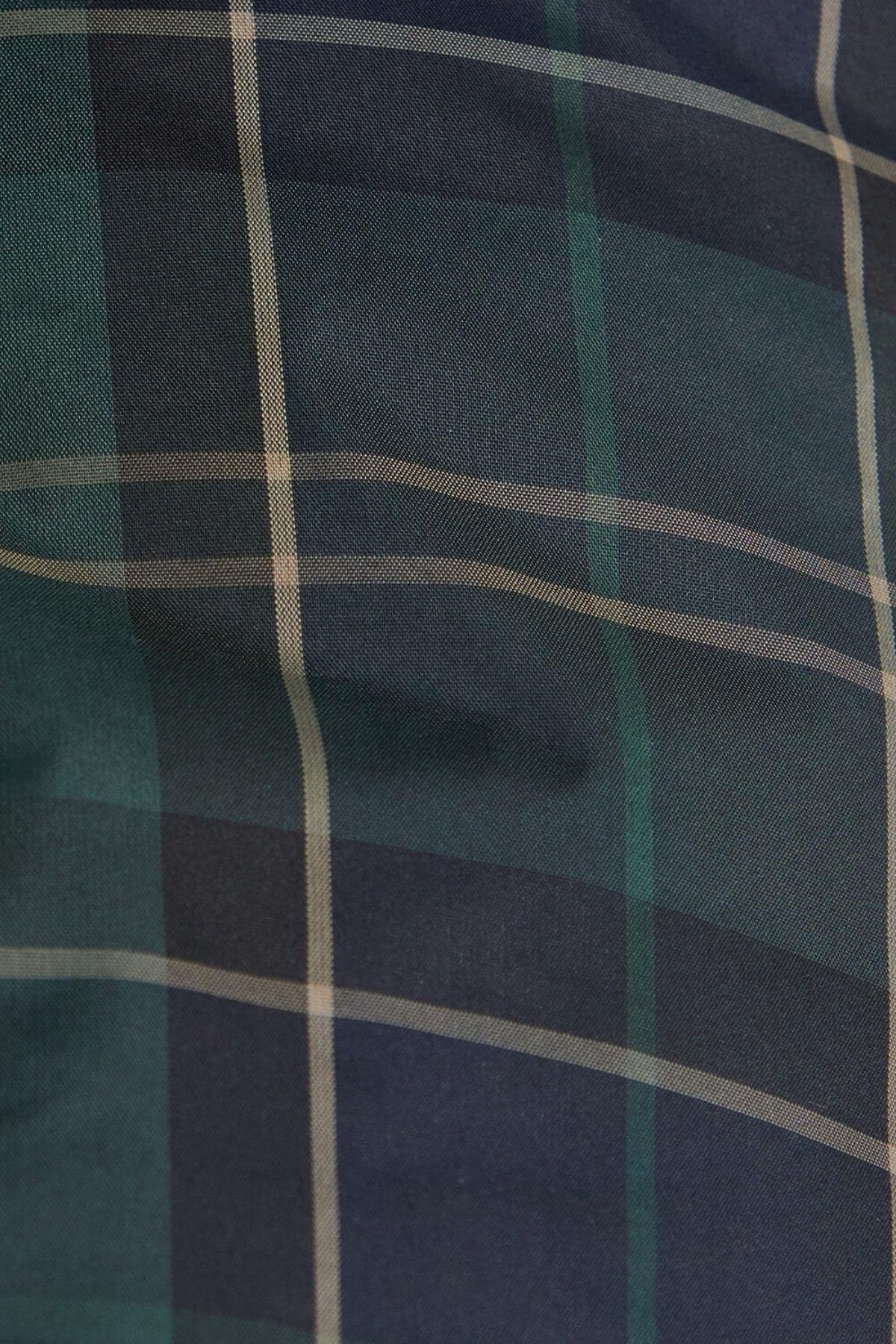 Barbour Wetherham Ekose Köpek Montu TN23 Green Loch Tartan