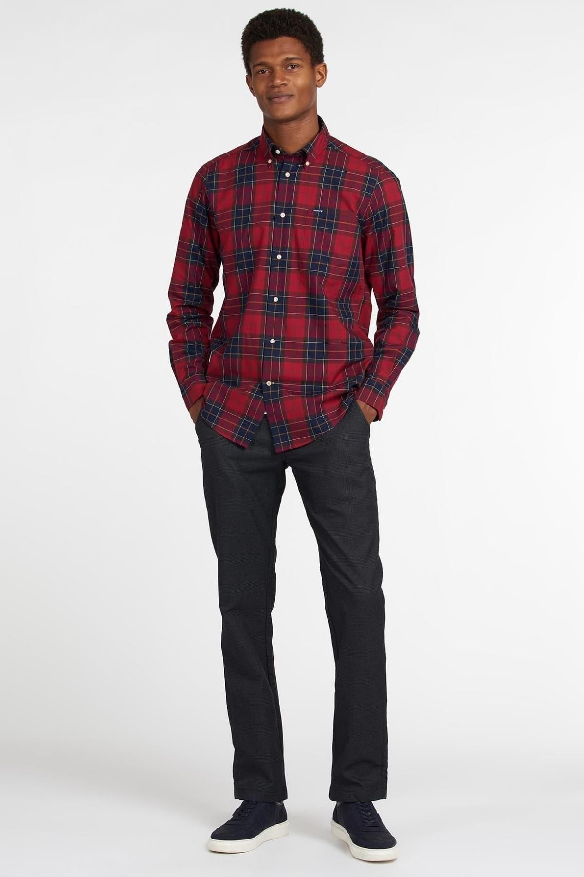 Barbour Wetherham Tailored Gömlek RE52 RED