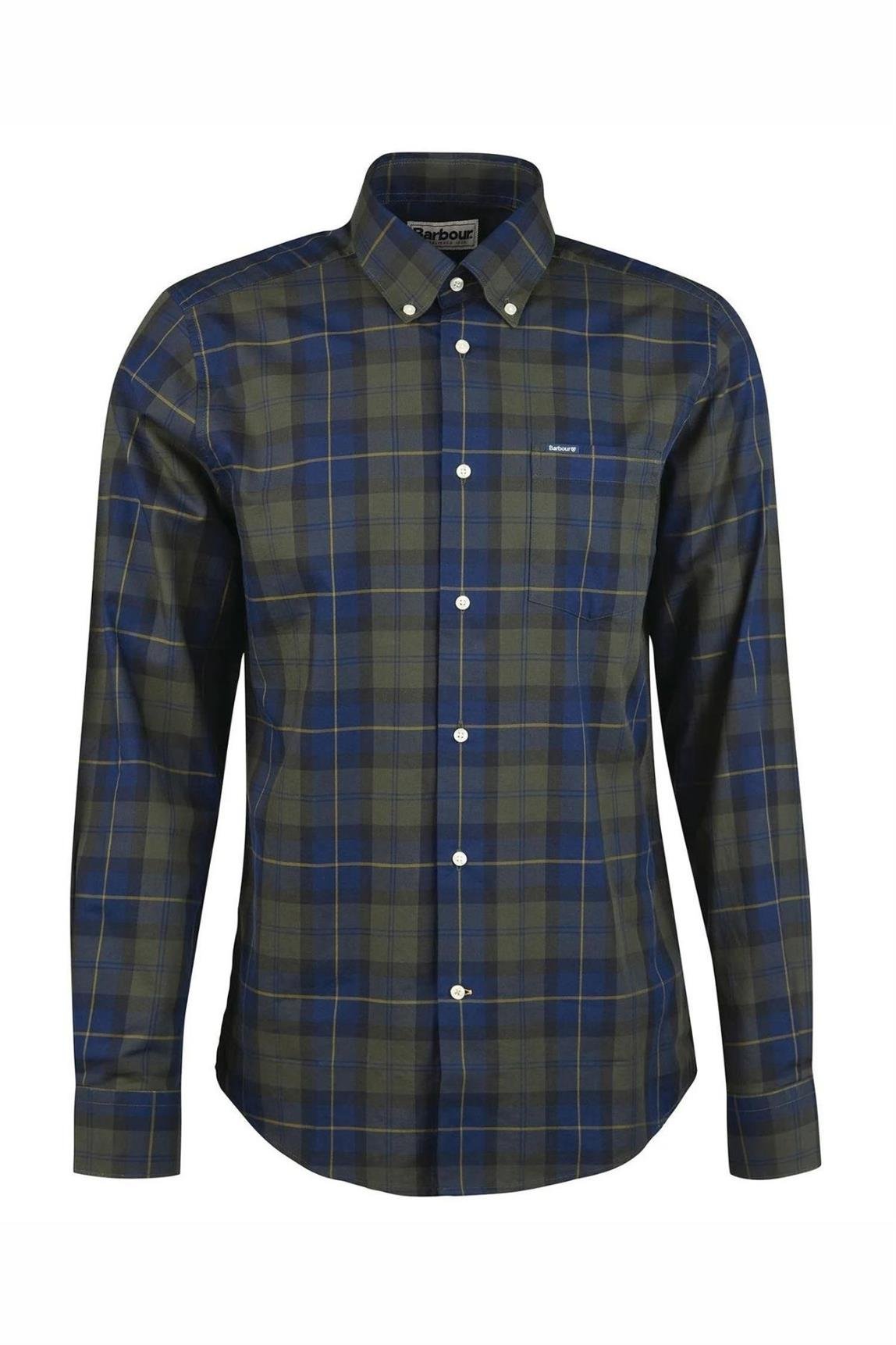 Barbour Wetherham Tailored Gömlek TN28 Olive Night