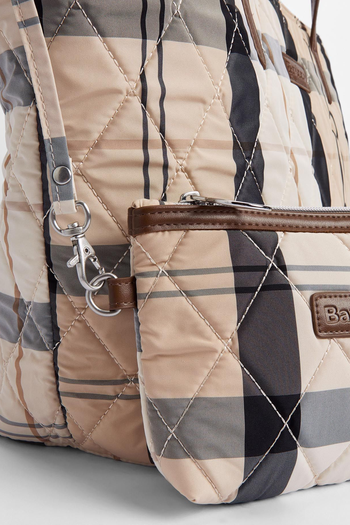 Barbour Wetherham Tartan Kol Çantası BE32 Safari Tartan
