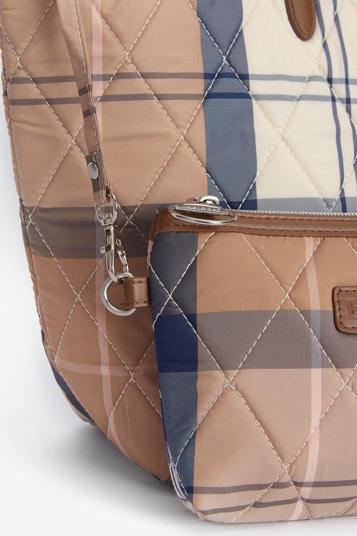 Barbour Wetherham Tartan Kol Çantası PI35 Primrose Hessian