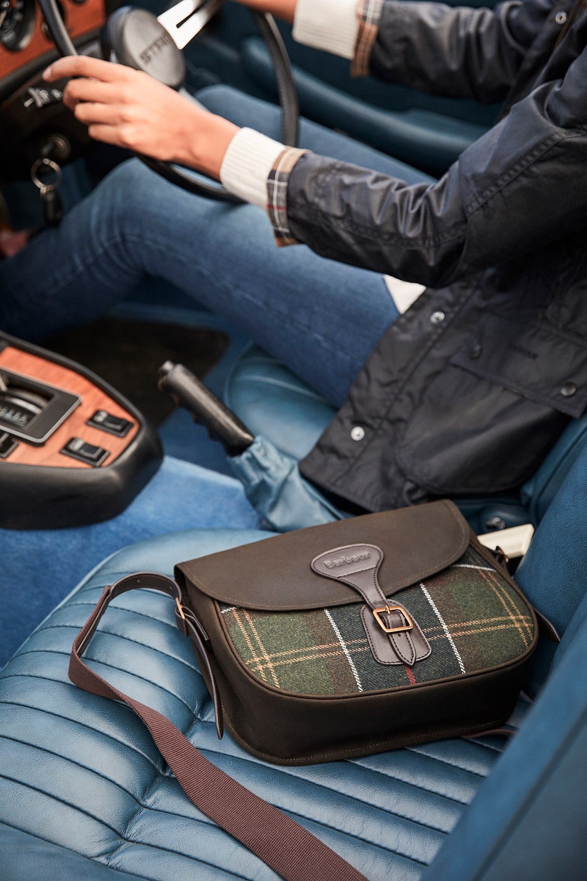 Barbour Whitley Tartan Crossbody Çanta TN11 Classic Tartan