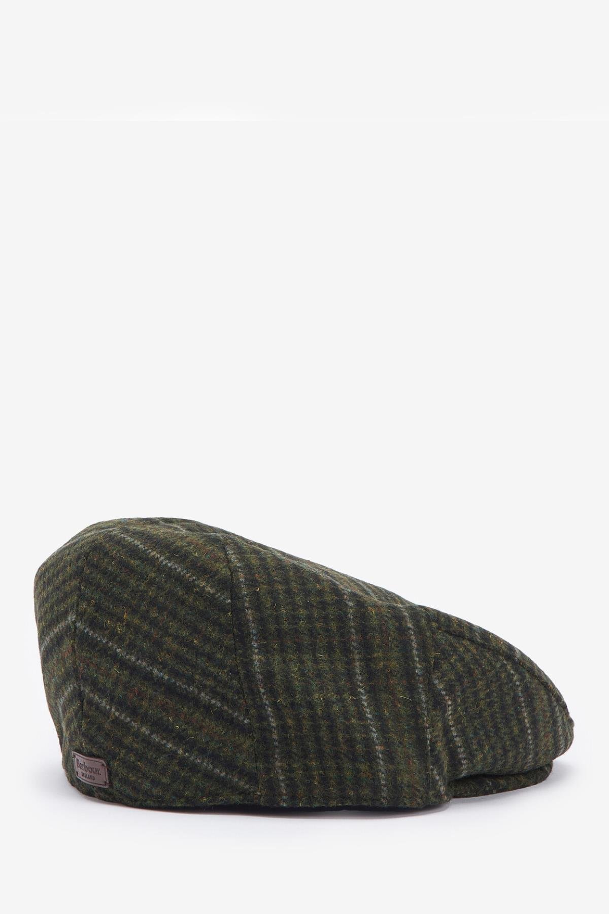 Barbour Wilkin Flat Şapka OL71 Olive Check