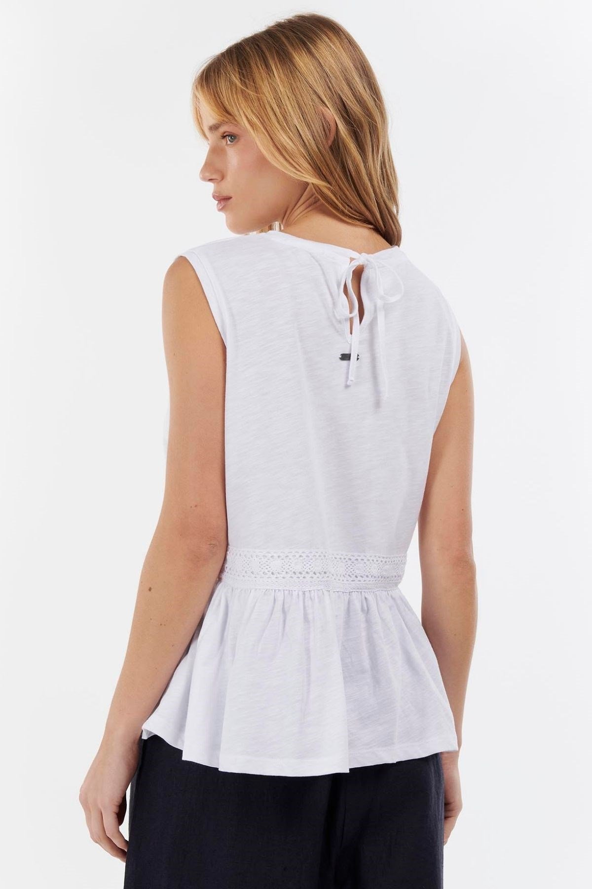Barbour Willow Top T-shırt WH11 Cloud White