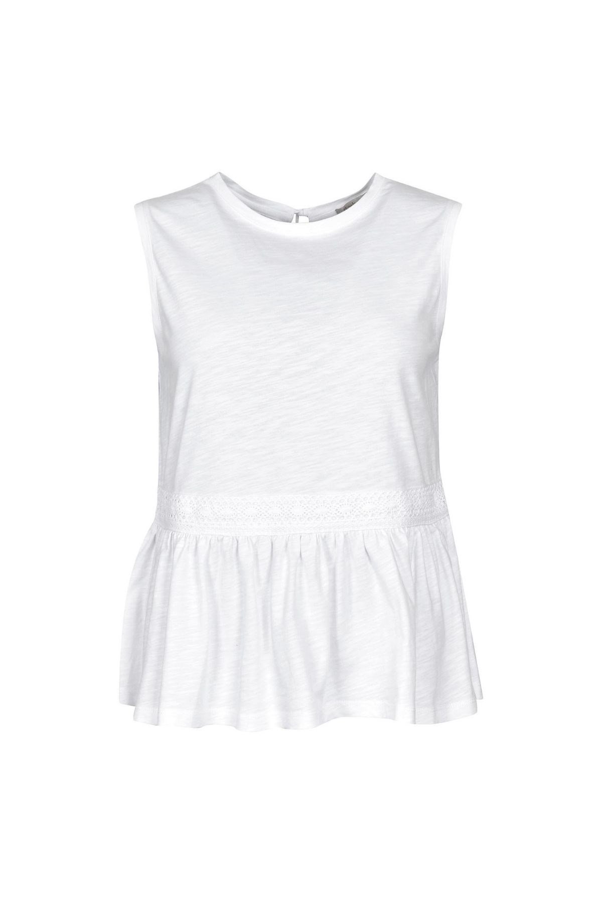Barbour Willow Top T-shırt WH11 Cloud White