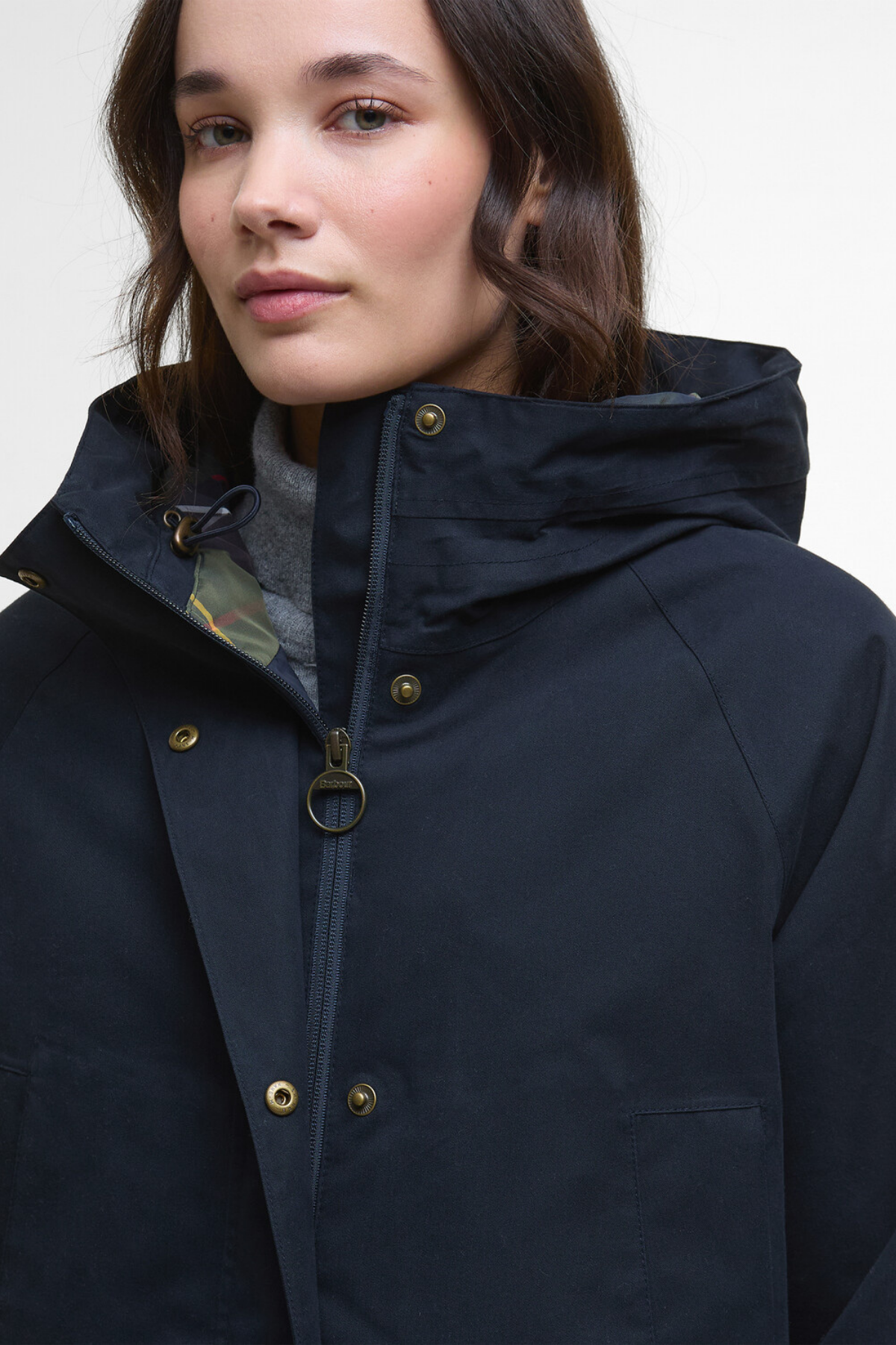 Barbour Winter Beadnell Waterproof Ceket NY92 Deep Navy/Classic