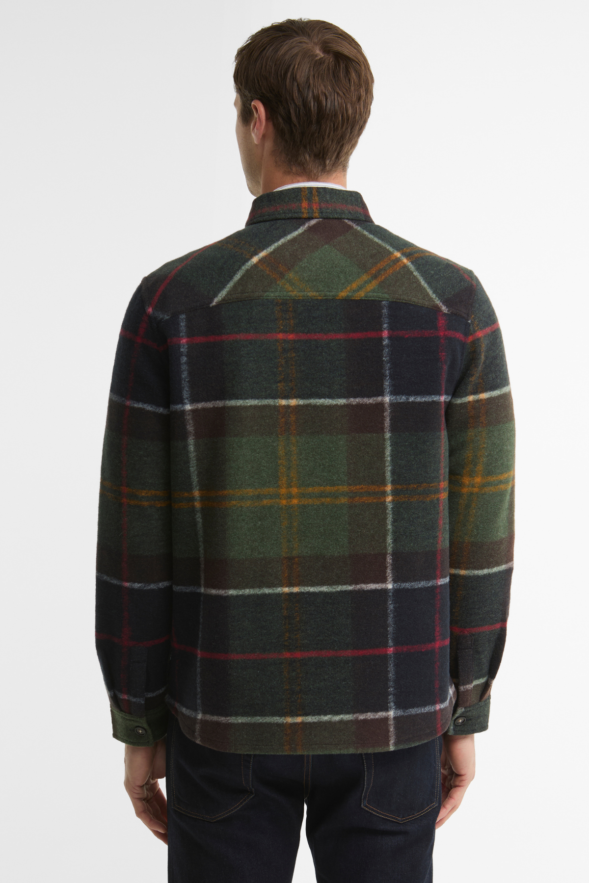 Barbour Woodlane Brushed Dış Gömlek TN11 Classic Tartan