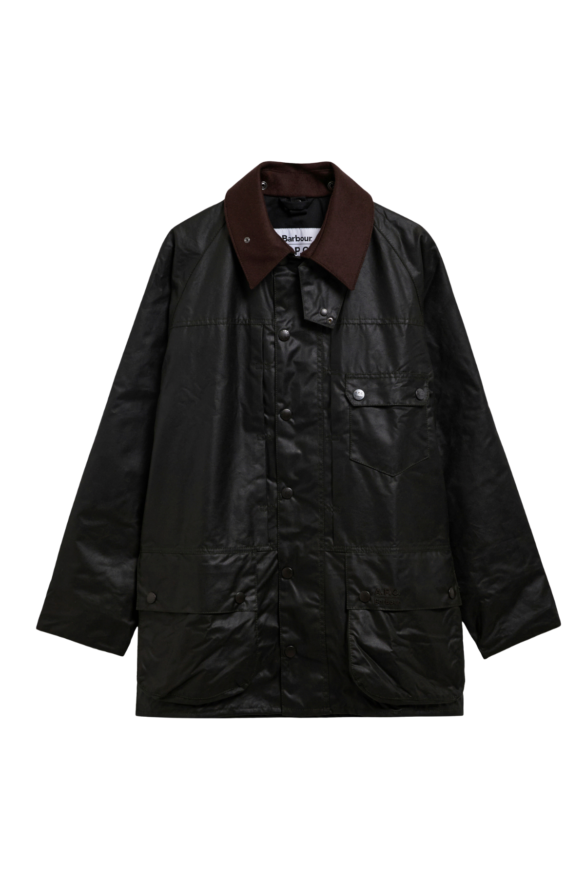Barbour x A.P.C. Beaufort Yağlı Ceket SG91 Dark Sage