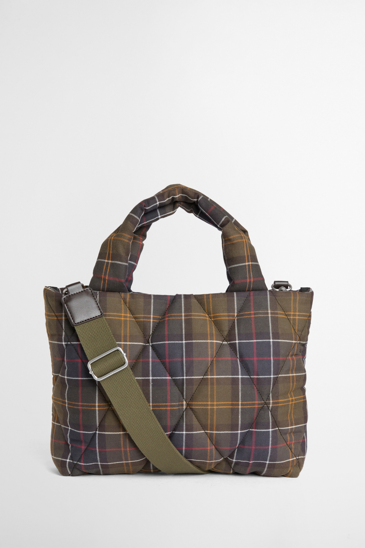 Barbour x A.P.C. Classic Kapitone Çanta TN11 Classic Tartan