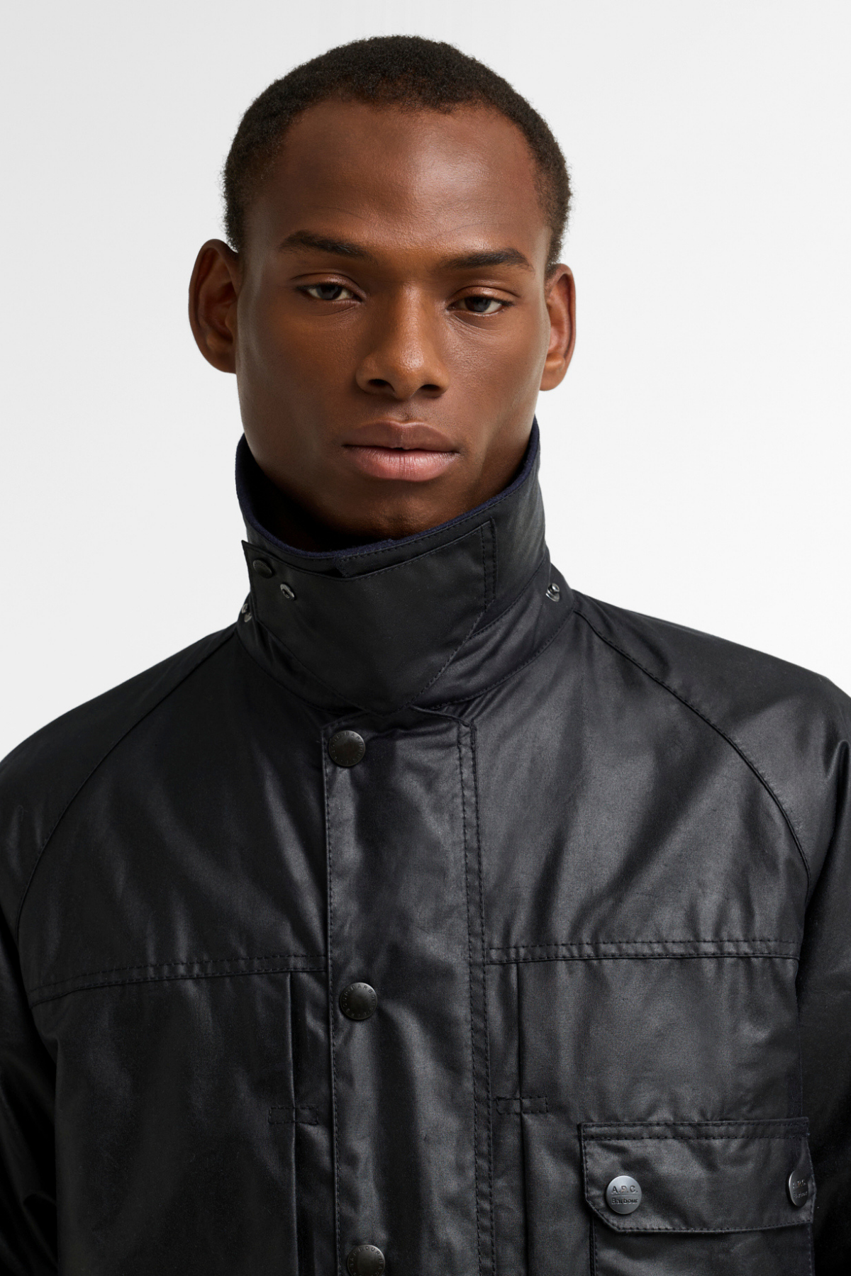 Barbour x A.P.C. Beaufort Yağlı Ceket NY91 Dark Navy