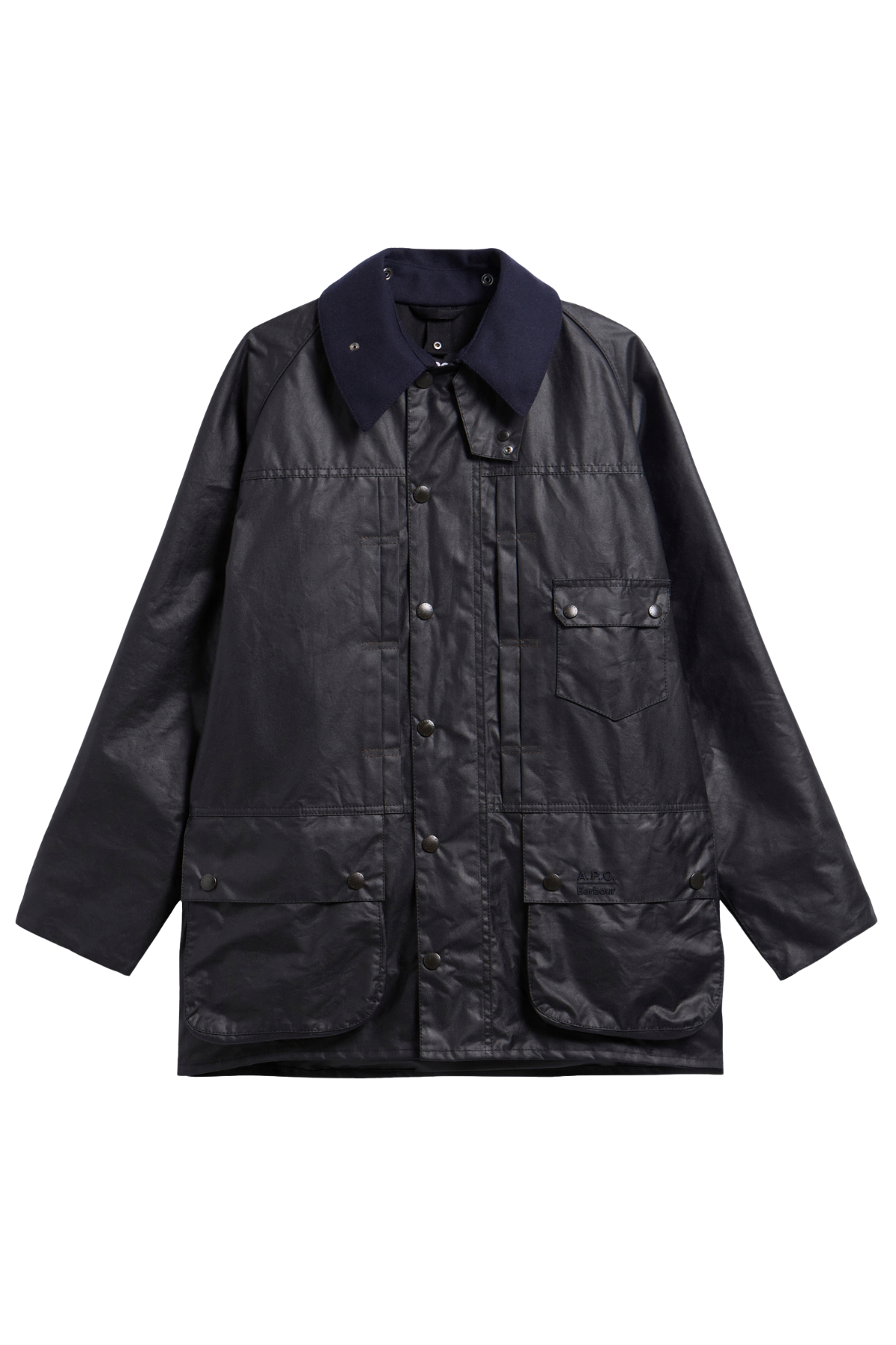 Barbour x A.P.C. Beaufort Yağlı Ceket NY91 Dark Navy