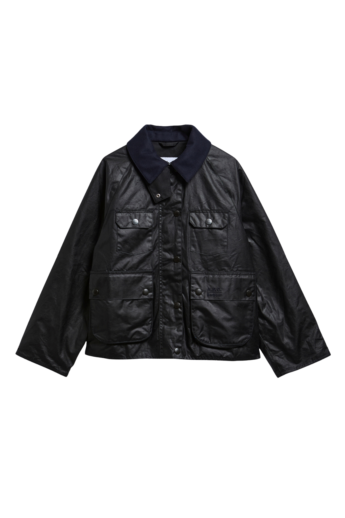 Barbour x A.P.C. Spey Yağlı Ceket NY91 Dark Navy