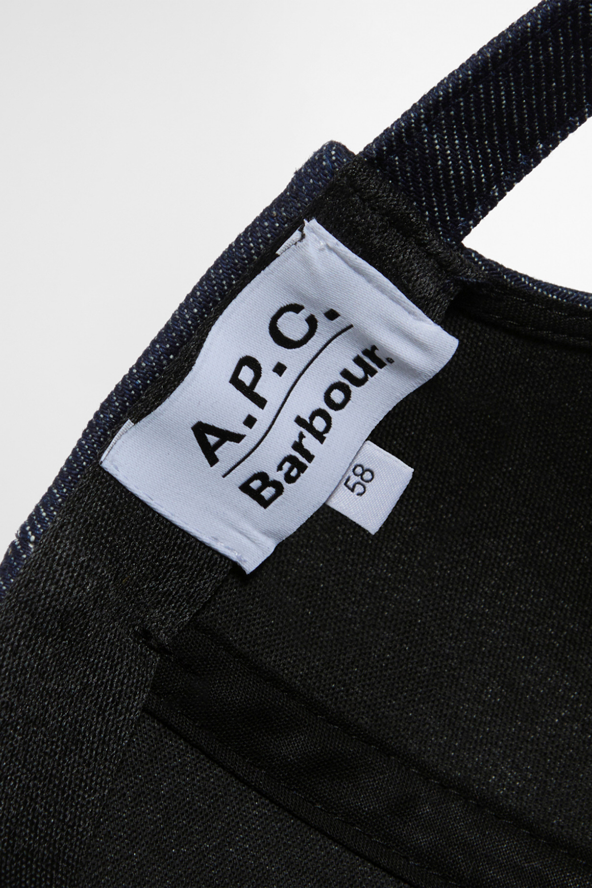 Barbour x A.P.C. Denim Şapka NY71 Navy