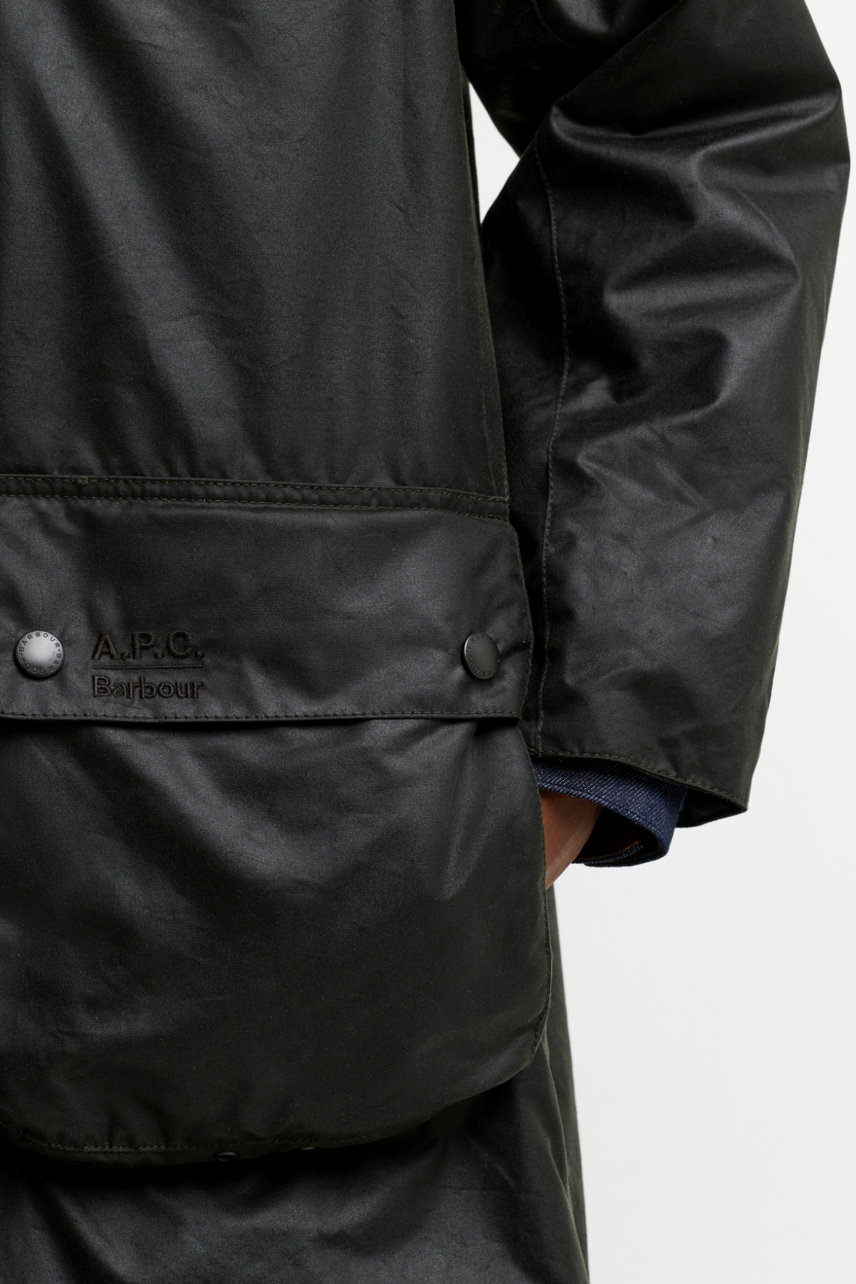 Barbour x A.P.C. SL Bedale Yağlı Ceket SG91 Dark Sage