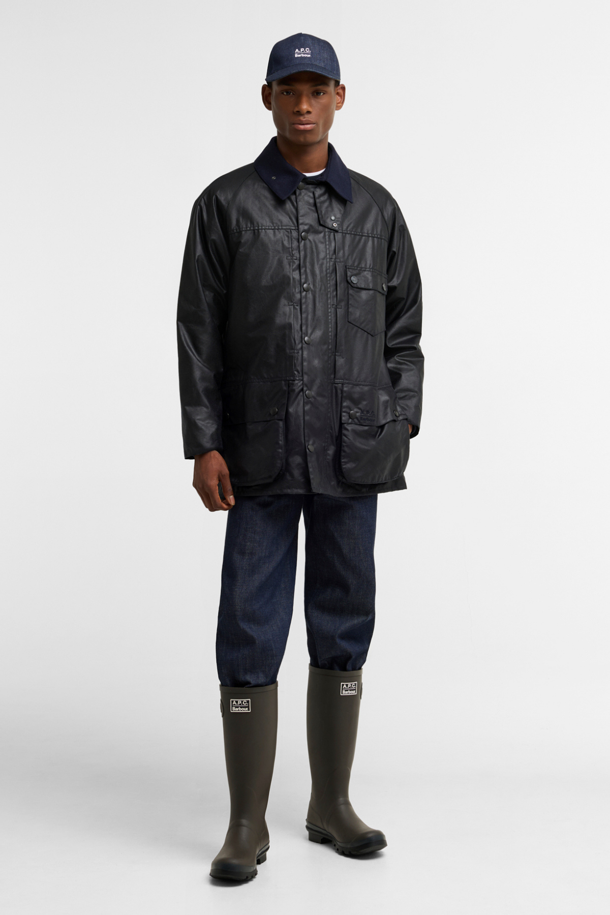 Barbour x A.P.C. Tall Çizme SG91 Dark Sage